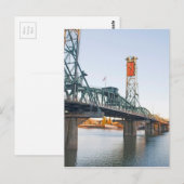 Hawthorne Bridge Portland Postkarte (Vorne/Hinten)