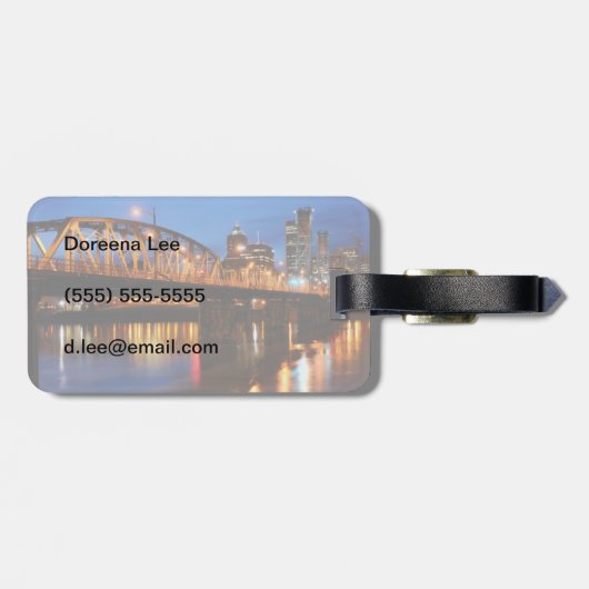 Hawthorne Brücke Gepäckanhänger (Rückseite horizontal)