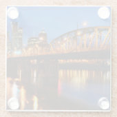 Hawthorne Brücke Glasuntersetzer (Rückseite)
