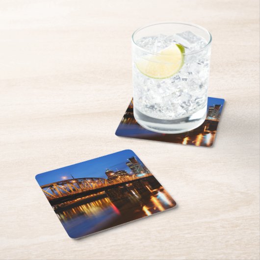 Hawthorne Brücke Rechteckiger Pappuntersetzer (Vor Ort)