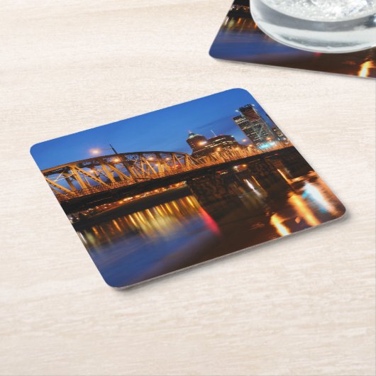 Hawthorne Brücke Rechteckiger Pappuntersetzer (angewinkelt)