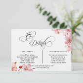 Hawthorne Calligraphy Details Enclosure Card Begleitkarte (Stehend Vorderseite)