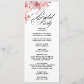 Hawthorne Calligraphy double side program card  Programm (Rückseite)