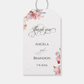 Hawthorne Calligraphy Thank You Geschenkanhänger (Rückseite)