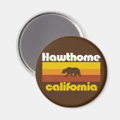Hawthorne, Kalifornien Magnet (Vorderseite/Rückseite)