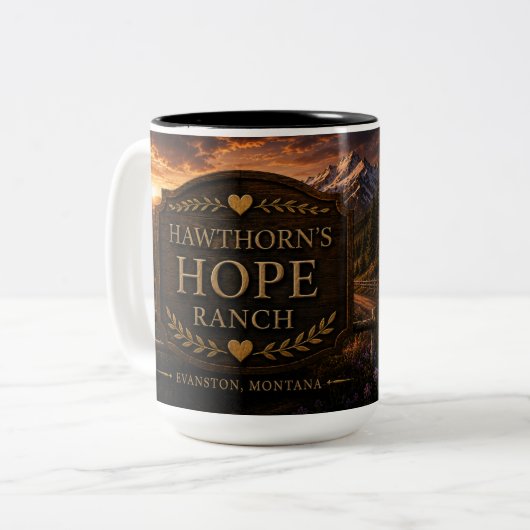 Hawthorn's Hope Ranch Kaffeetasse (Vorderseite Links)