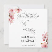 Hawthrone Calligraphy Script Save the date (Vorderseite)