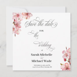 Hawthrone Calligraphy Script Save the date
