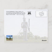 Hay Bale Art - Iron Woman Mailbox Postkarte (Rückseite)