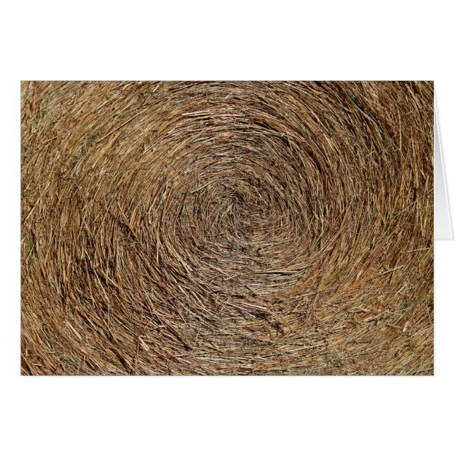 Hay Bale Blank Card (Vorderseite (Horizontal))