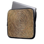 Hay Bale Laptop Sleeve (Vorderseite Links)