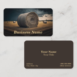 Hay Bales Business Card Visitenkarte