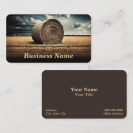 Hay Bales Business Card Visitenkarte