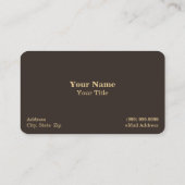 Hay Bales Business Card Visitenkarte (Rückseite)