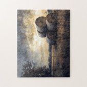 Hay Bales in Field Vintag Puzzle (Vertikal)