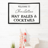 Hay Bales und Cocktails Junggeselinnen-Abschied Ba Banner (InSitu)