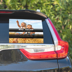 Hay Bales verkaufen Company Vehicle Adverting Aufk Aufkleber