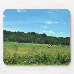 Hay Bales, Wytheville, Virginia Mousepad