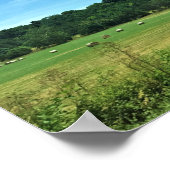 Hay Bales, Wytheville, Virginia Poster (Ecke)