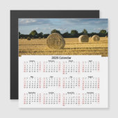 Hay Ballen Kalender Magnetkarte (Vorne/Hinten)