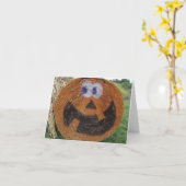 Hay Barrel Pumpkin Halloween Card Karte (Gelbe Blume)