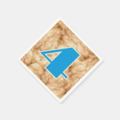 Hay Big Number Birthday Age Serviette (Ecke)