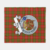 Hay Clan Abzeichen Tartan Kariert Fleecedecke (Vorderseite (Horizontal))