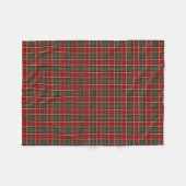 Hay Clan Red, Green und White Tartan Fleecedecke (Vorderseite (Horizontal))