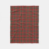 Hay Clan Red, Green und White Tartan Fleecedecke (Vorderseite)