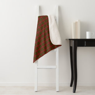Hay Clan Tartan Schottisch Kariert Rot Sherpadecke