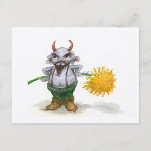 Hay Fever Imp Postcard Postkarte
