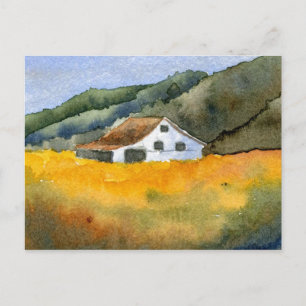 "Hay Field" - Landstraßen Postkarte