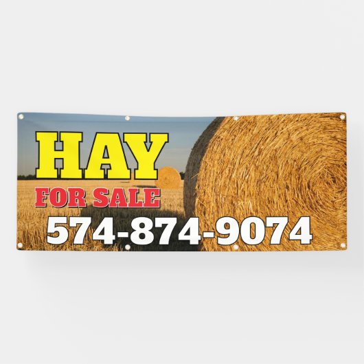Hay for Sale Custom Banner (Horizontal)