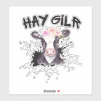 Hay Girl Bauer Funny Cattle Cow Farm Liebhaber