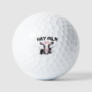 Hay Girl Bauer Funny Cattle Cow Farm Liebhaber Golfball