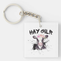 Hay Girl Bauer Funny Cattle Cow Farm Liebhaber
