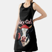 Hay Girl Bauer Funny Cattle Cow Farm Liebhaber Schürze (InSitu)