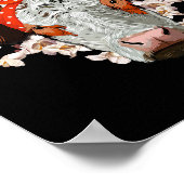 Hay Girl Heifer Bauer Cow Bandana Poster (Ecke)