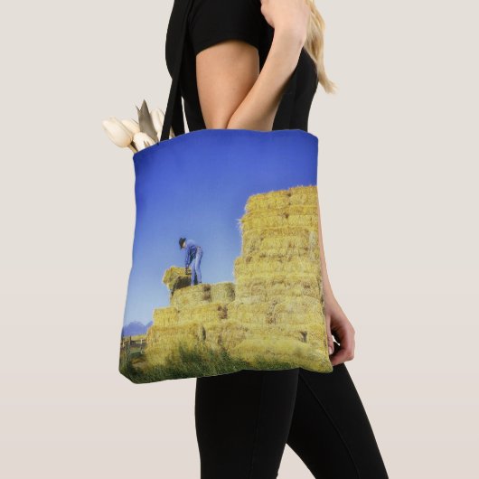 Hay Hauling Farm Ranch Cowboy Cowgirl Tote Bag Tasche (Von Nahem)