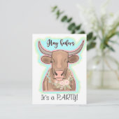 Hay heifers it’s a party einladung (Stehend Vorderseite)