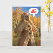 Hay Man, glücklicher Geburtstag Herbst Geburtstag Karte (Gelbe Blume)