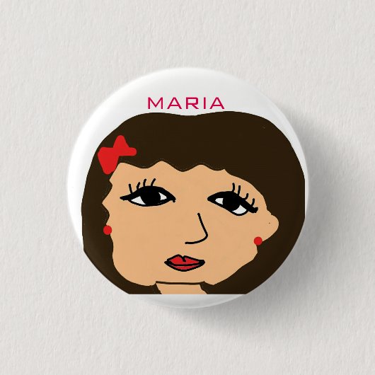 HAY MARIA CARTOON BUTTON (Vorderseite)