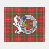 Hay Modern Clan Abzeichen Tartan Kariert Fleecedecke (Vorderseite (Horizontal))