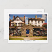 Hay on Wye Bookshop in Wales Postkarte (Vorne/Hinten)