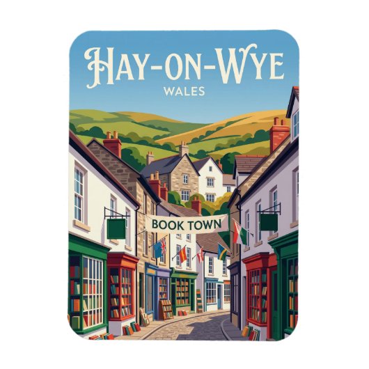 Hay-on-Wye Wales Magnet (Vertikal)