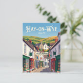 Hay-on-Wye Wales Postkarte (Stehend Vorderseite)
