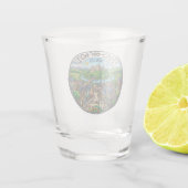 Hay-on-Wye Wales Schnapsglas (Rückseite)