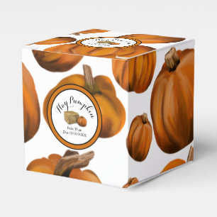 Hay Pumpkin Baby Shower Geschenkschachtel