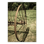 Hay Rake Wheel Aged Card (Vorne)