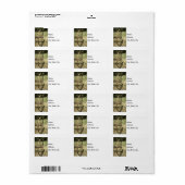 Hay Rake Wheels Adressaufkleber (Vorne)